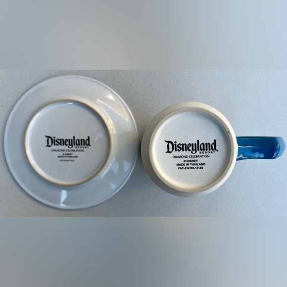 Disneyland Diamond 60th Anniversary 1965-1974 Decades Coffee Mug and Saucer Set - Picture 4 of 4